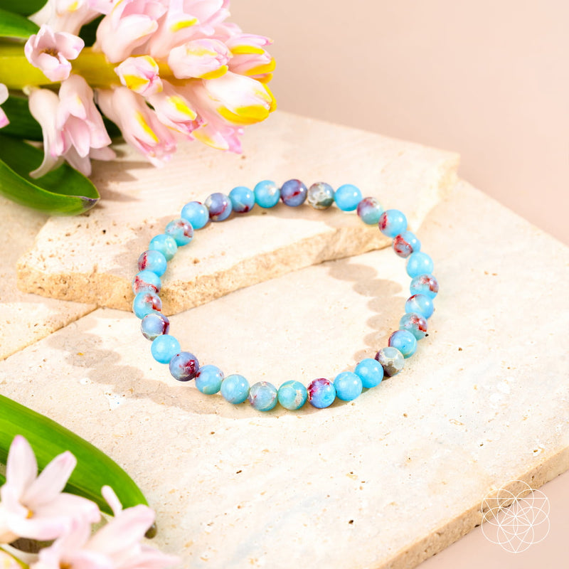 Empath’s Shield – Aqua Terra Jasper Bracelet | 6mm