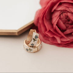 Daphne Tea Cup Hoops
